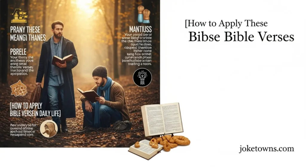 How to Apply These Bible