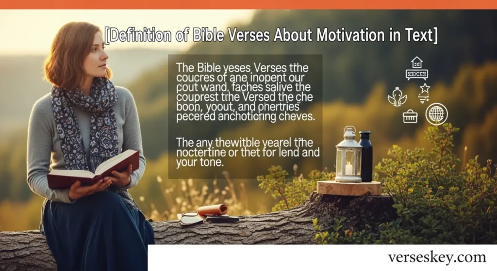 Definition of Bible Verses About Motivation