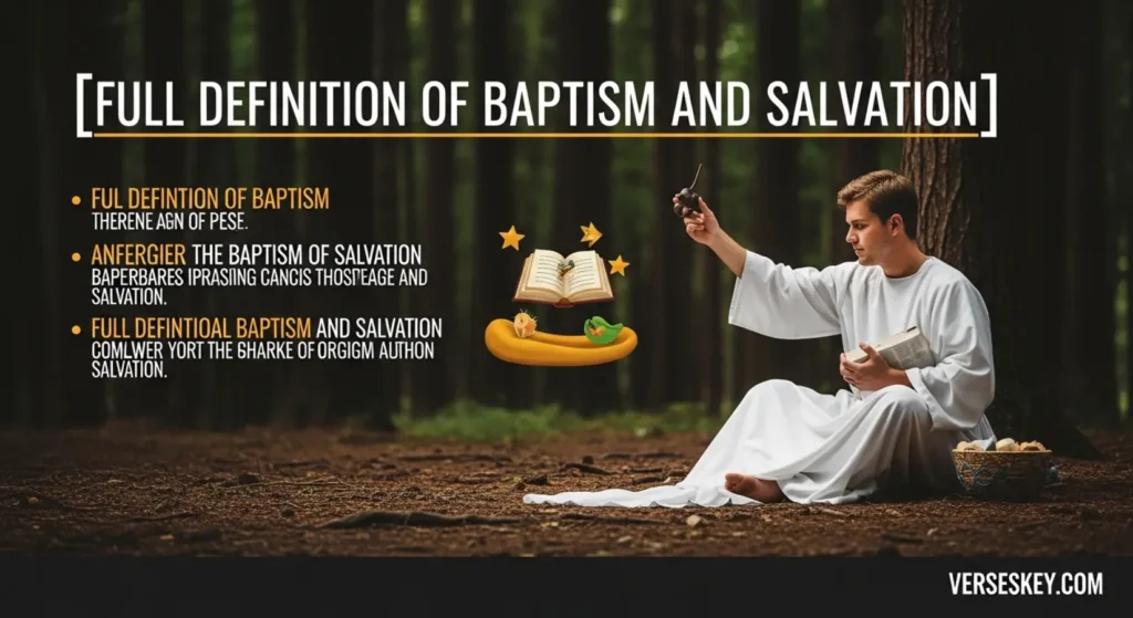 Full Definition of Baptism and Salvation