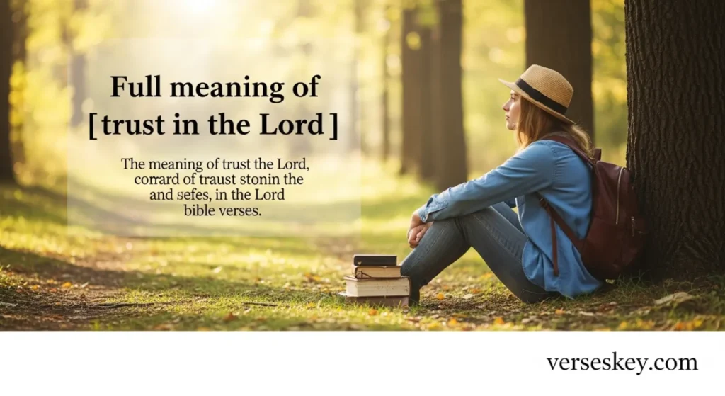 Full meaning of trust