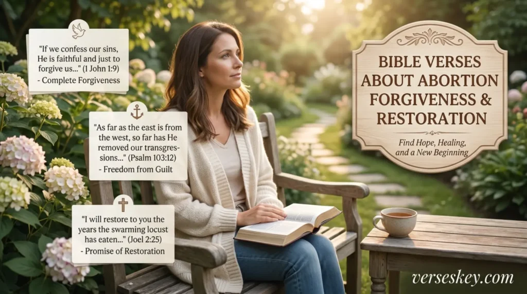 Bible Verses About Abortion Forgiveness and Restoration