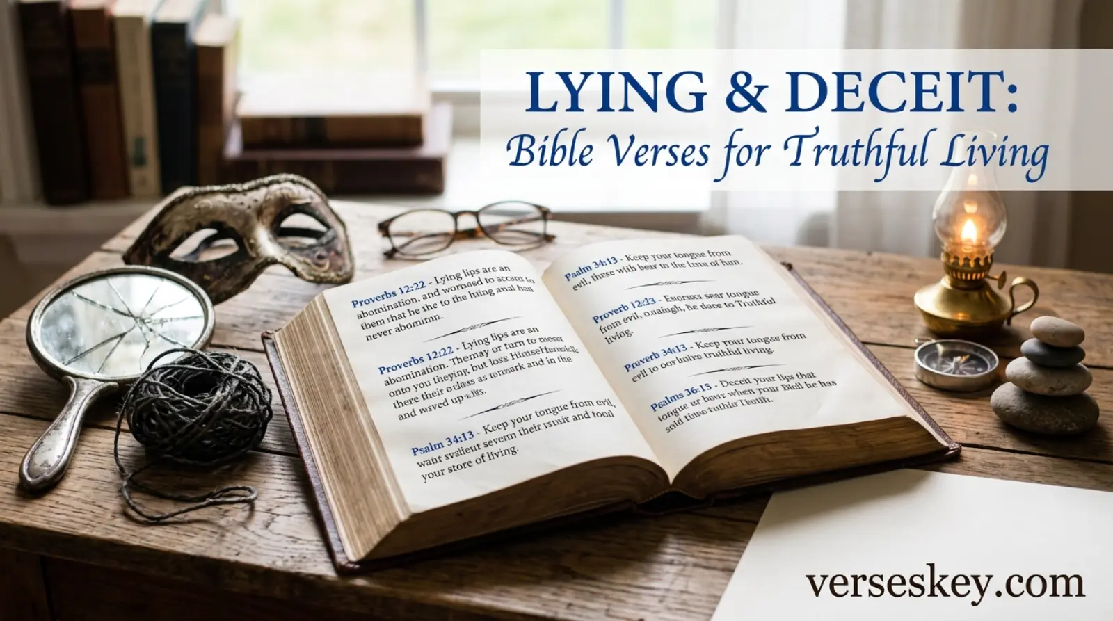 Lying and Deceit Bible Verses for Truthful Living