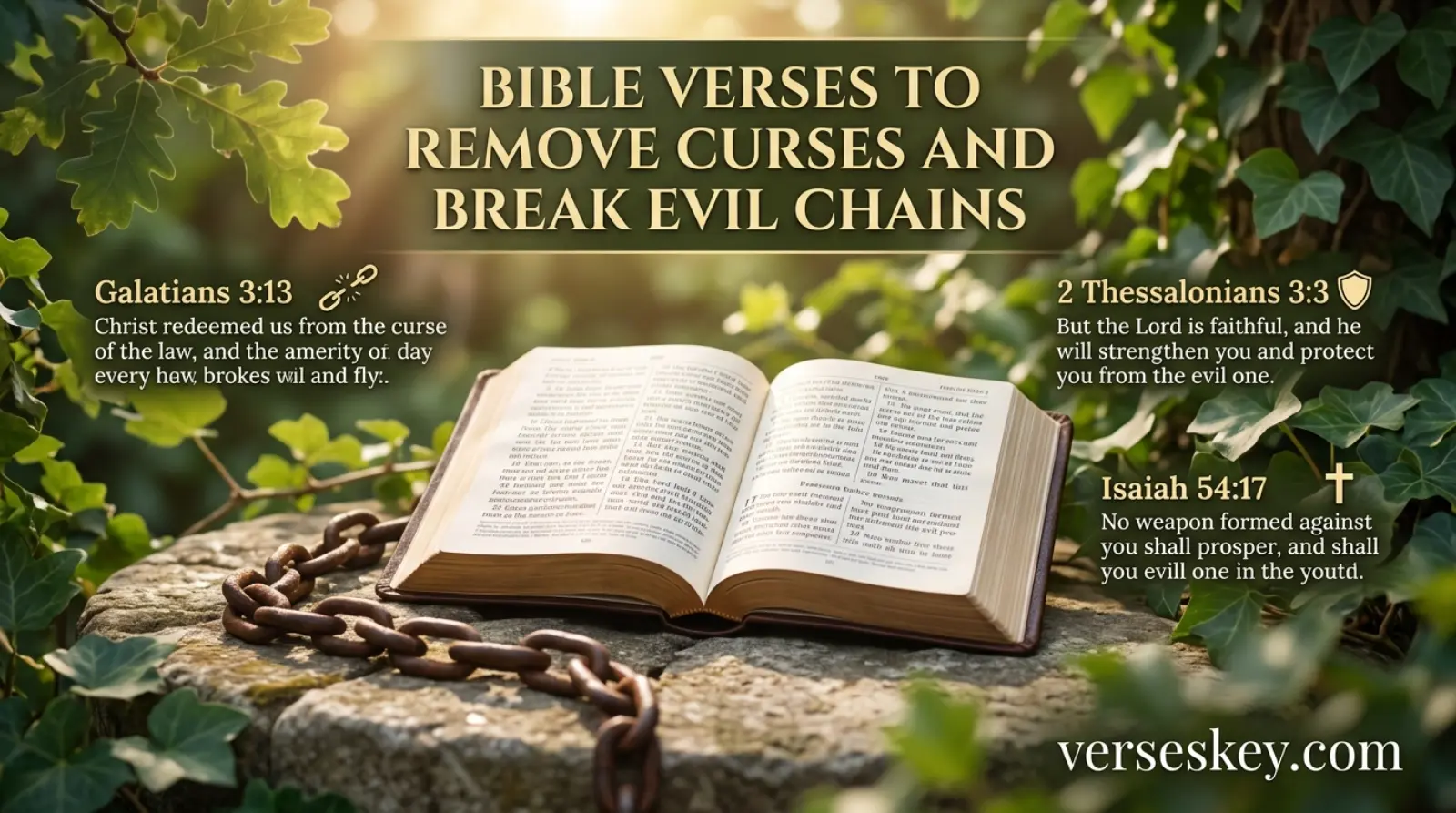 Bible Verses to Remove Curses and Break Evil Chains