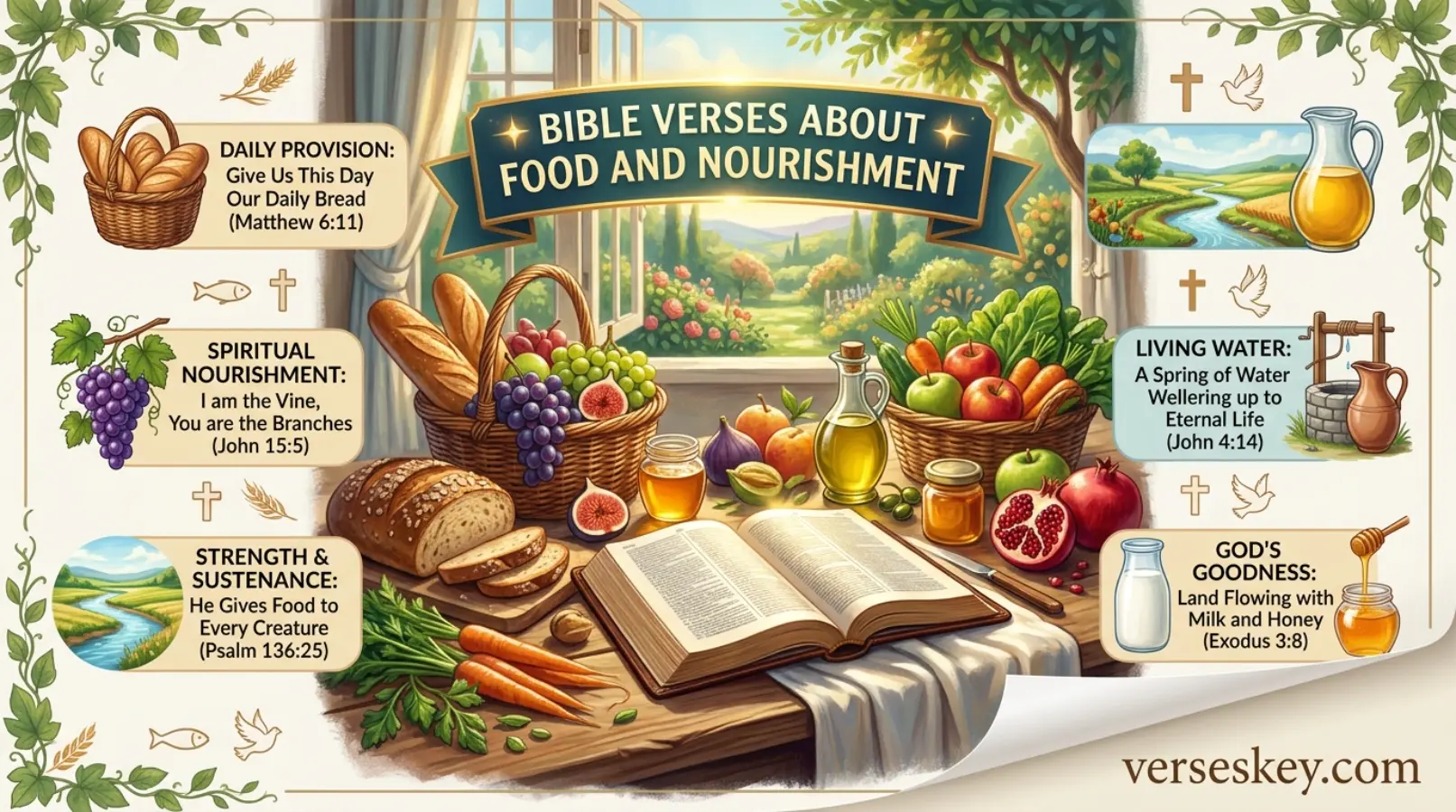 Bible Verses About Food and Nourishment