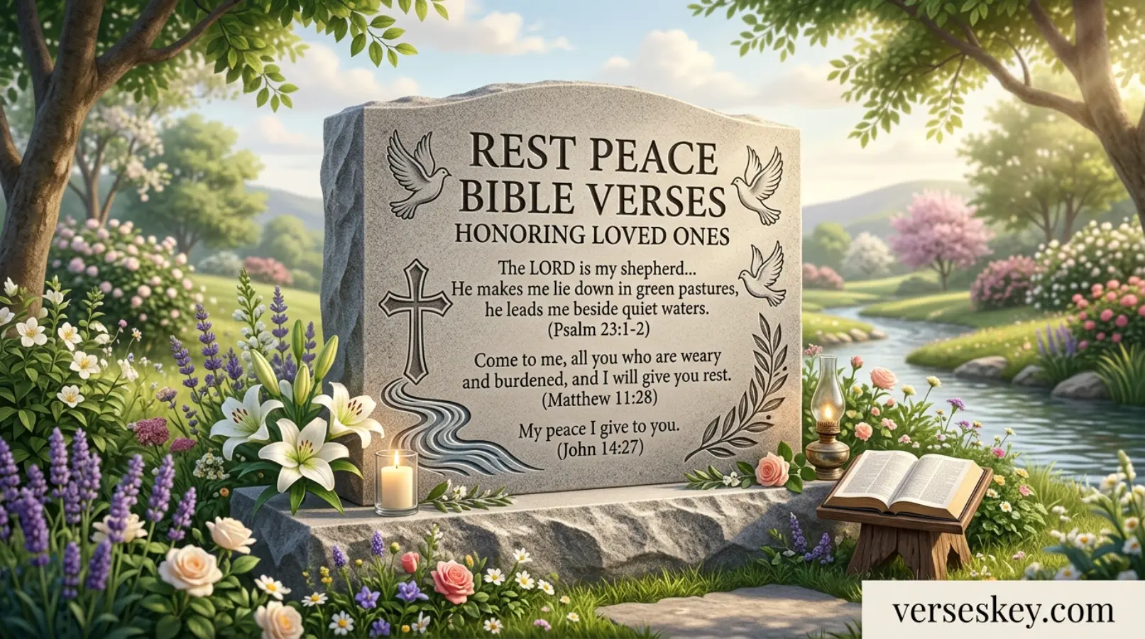 Rest Peace Bible Verses Honoring Loved Ones