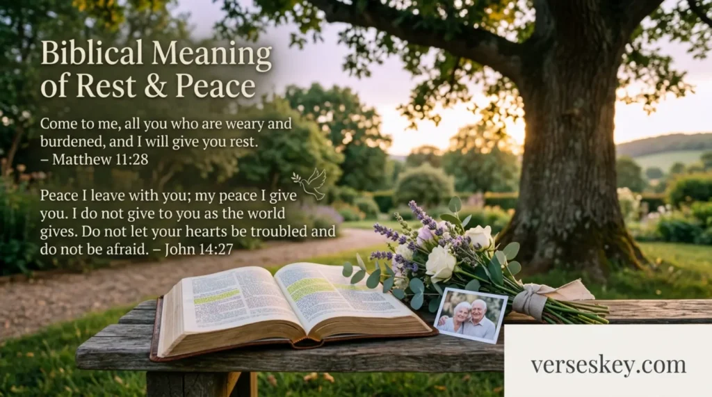 Biblical Meaning of Rest Peace Bible Verses Honoring Loved Ones