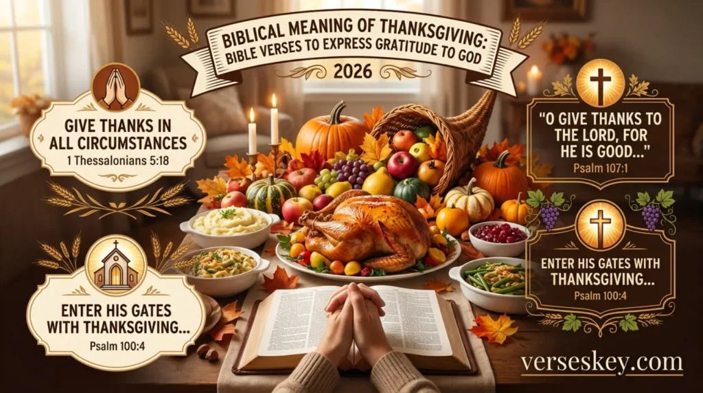 Biblical Meaning of Thanksgiving Bible Verses to Express Gratitude to God 2026