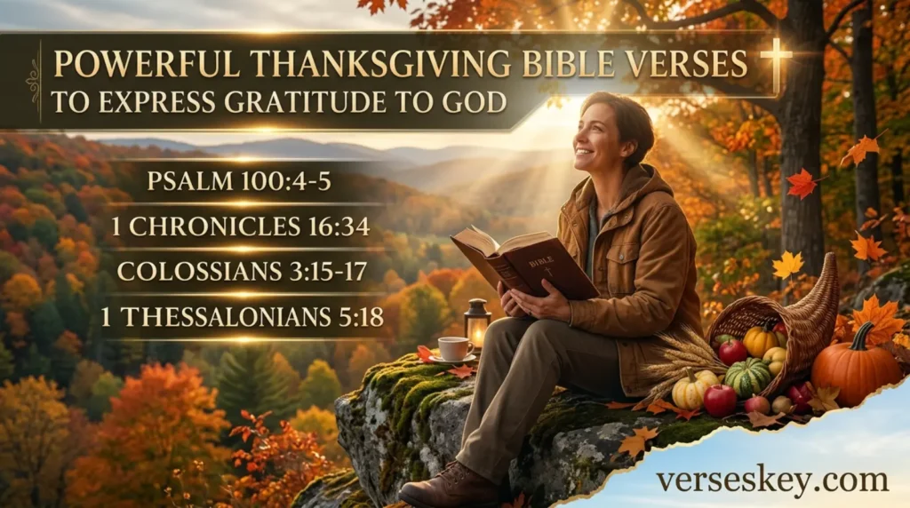 Powerful Thanksgiving Bible Verses to Express Gratitude to God