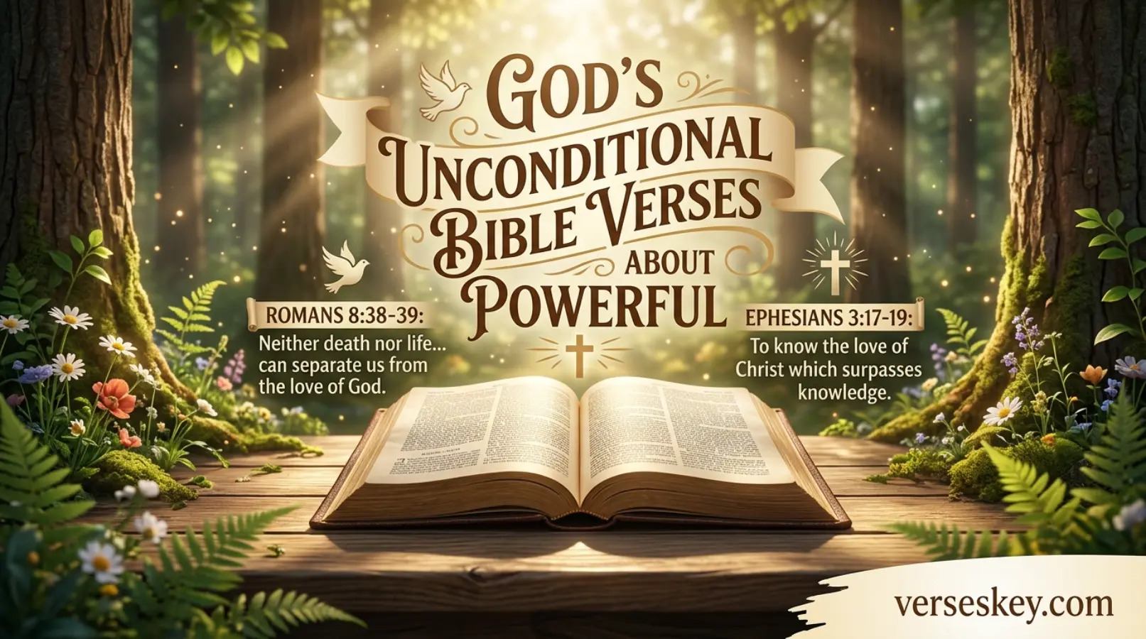 God’s Unconditional Love Bible Verses About Powerful