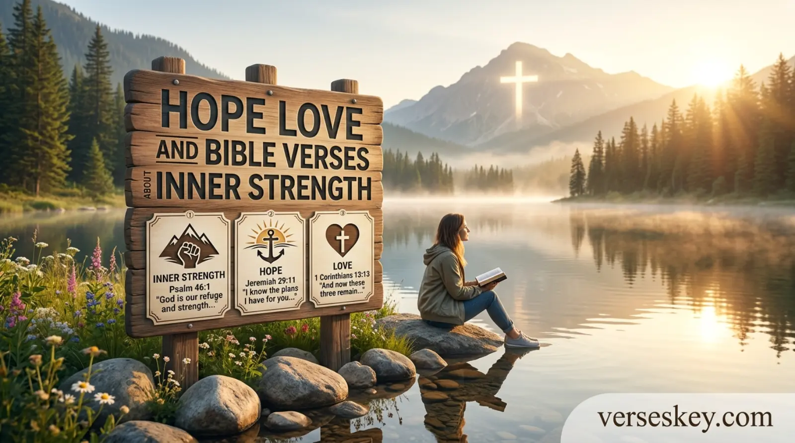 Hope Love and Bible Verses About Inner Strength