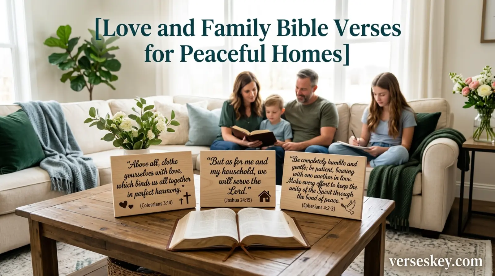 Love and Family Bible Verses for Peaceful Homes
