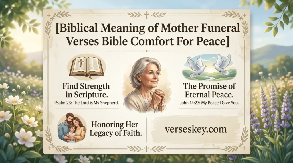 Biblical Meaning of Mother Funeral Verses Bible Comfort For Peace