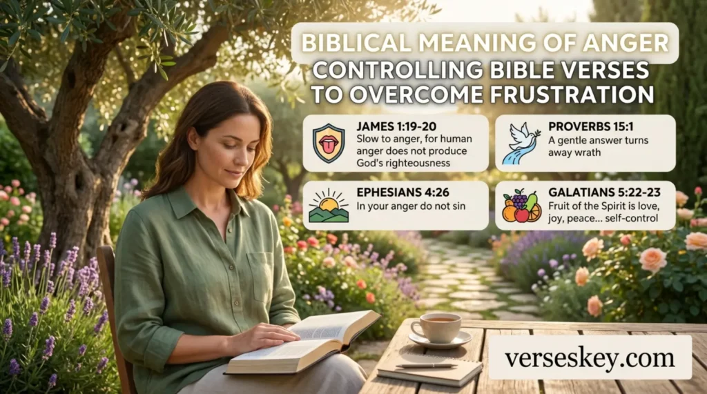 Biblical Meaning of Anger Controlling Bible Verses