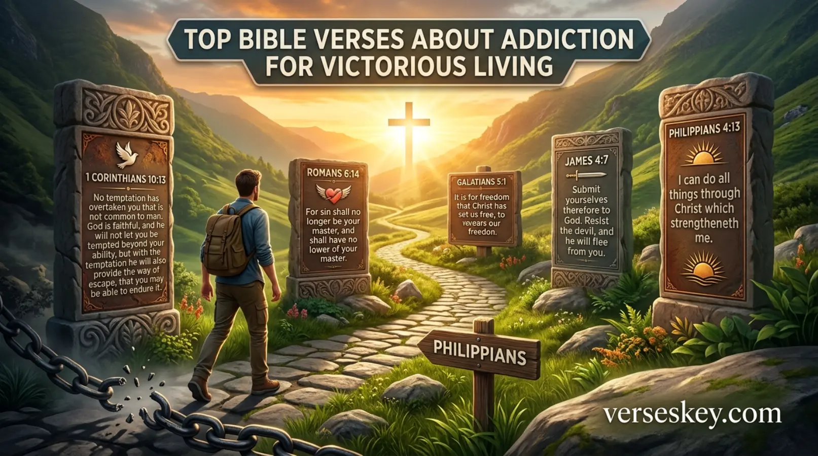 Top Bible Verses About Addiction for Victorious Living