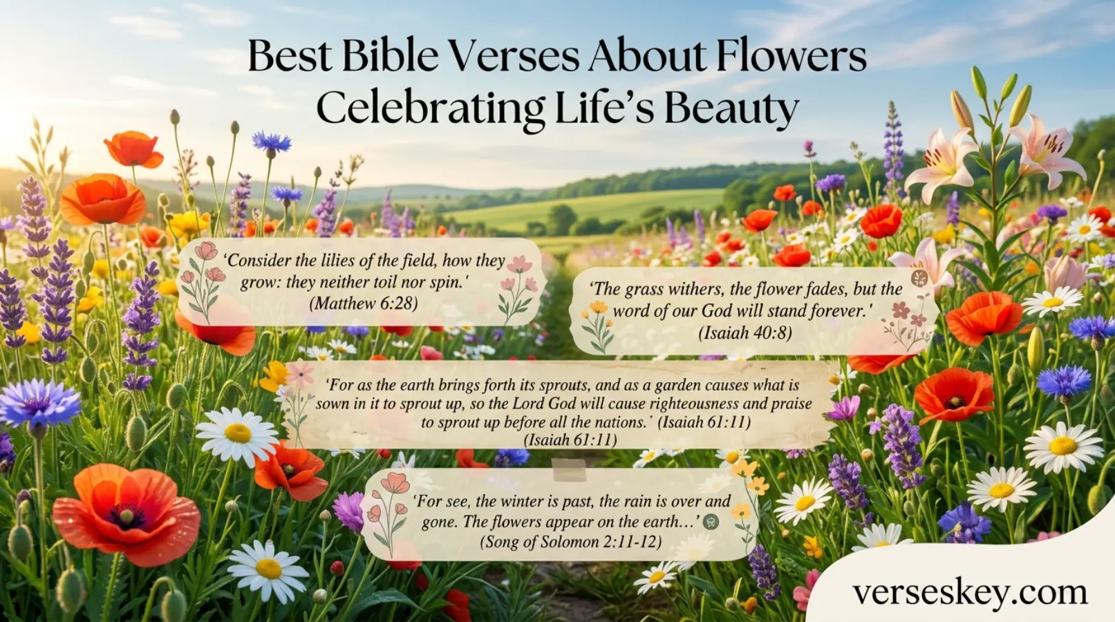 Best Bible Verses About Flowers Celebrating Life’s Beauty