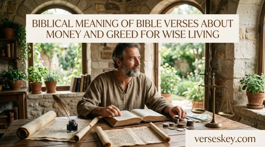 Biblical Meaning of Bible Verses About Money and Greed