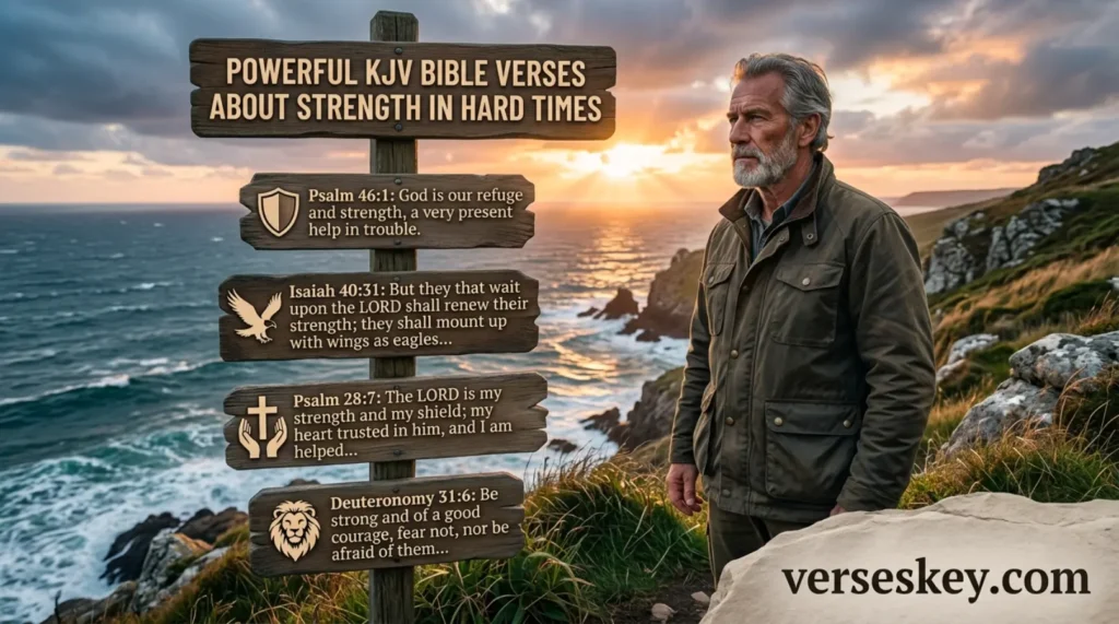Powerful KJV Bible Verses About Strength in Hard Times