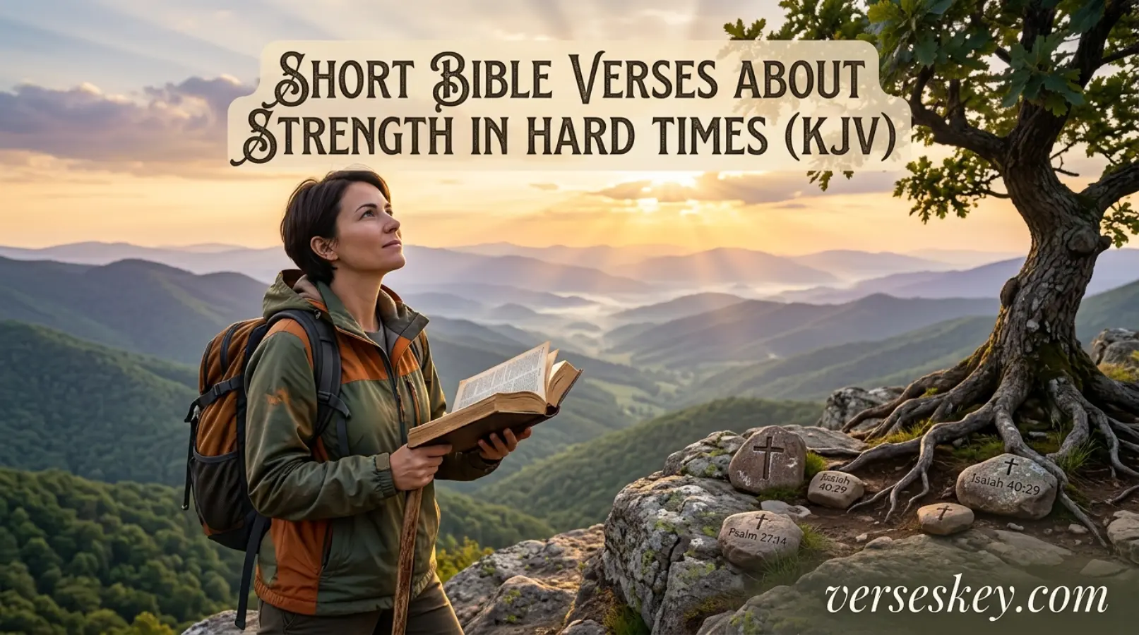 Short Bible Verses About Strength in Hard Times (KJV)