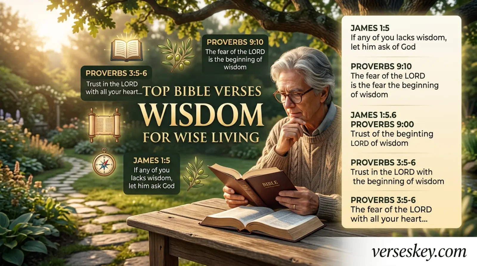 Top Bible Verses About Wisdom for Wise Living