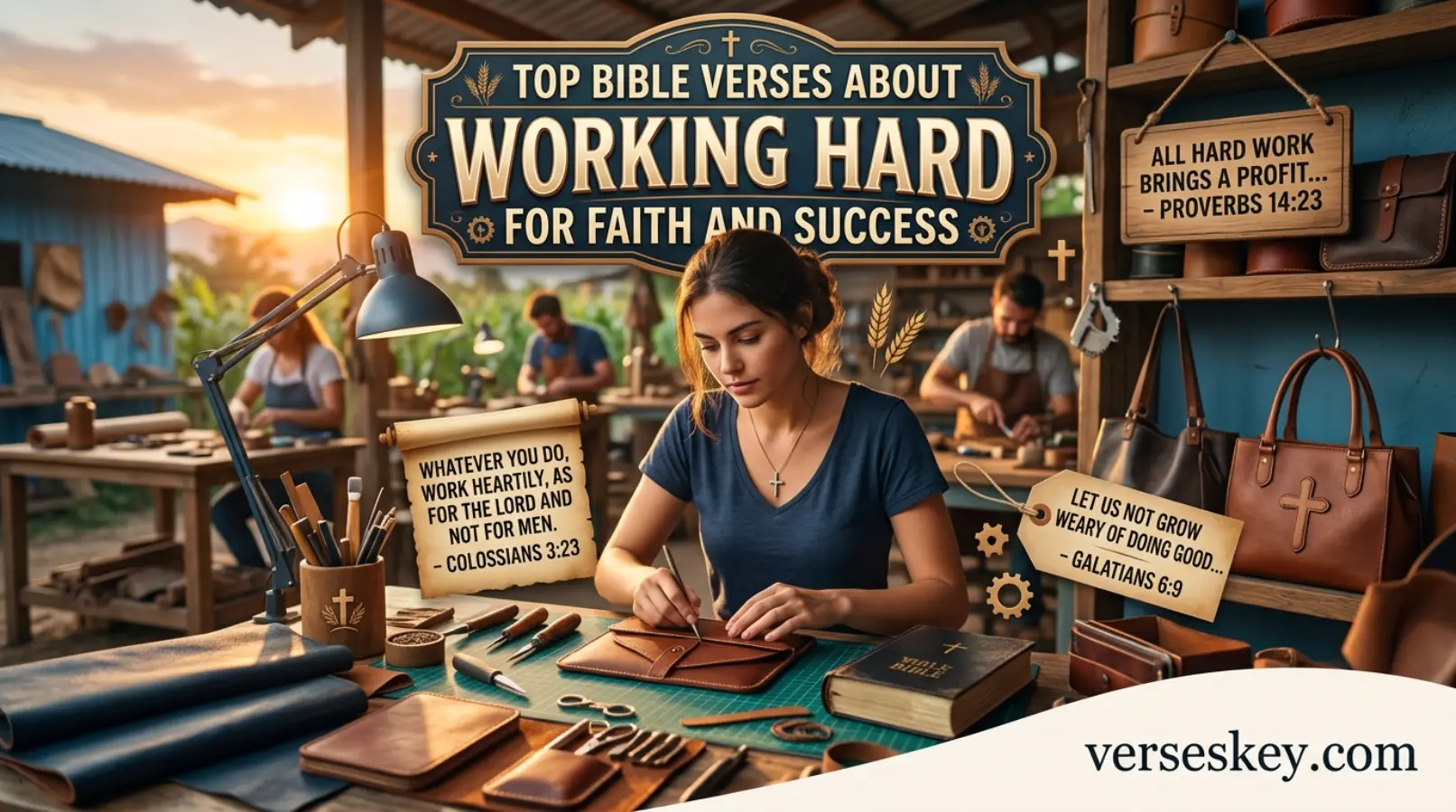 Top Bible Verses About Working Hard for Faith and Success