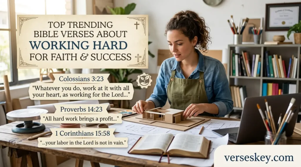 Top Trending Bible Verses About Working Hard for Faith and Success
