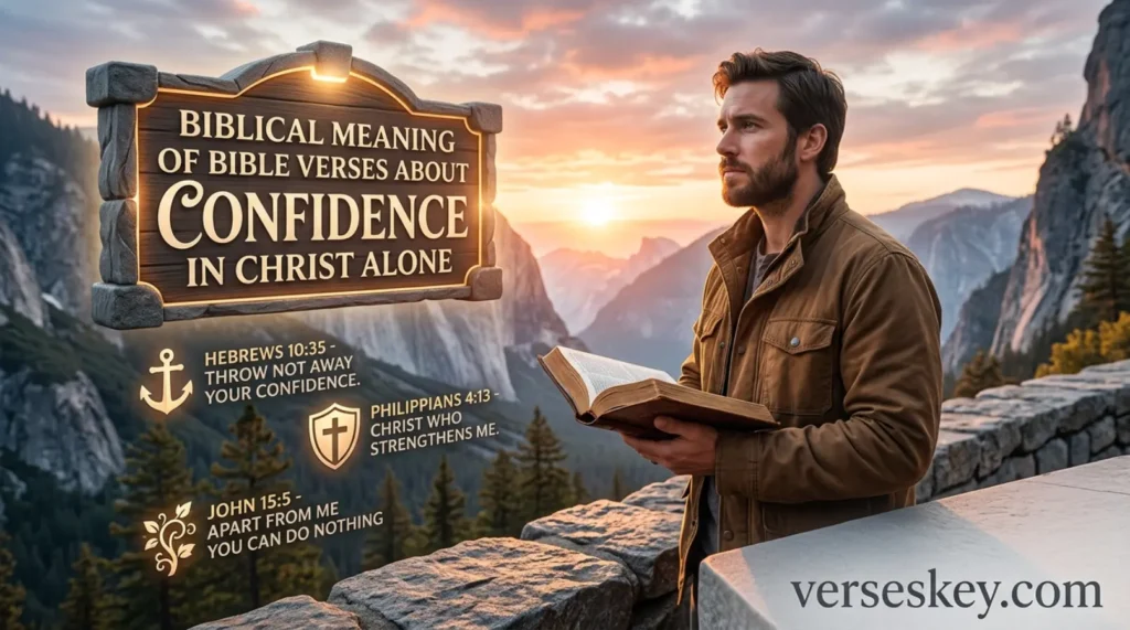 Biblical Meaning of Bible Verses About Confidence in Christ Alone