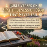 Bible Verses on Faithfulness of God That Never Fail