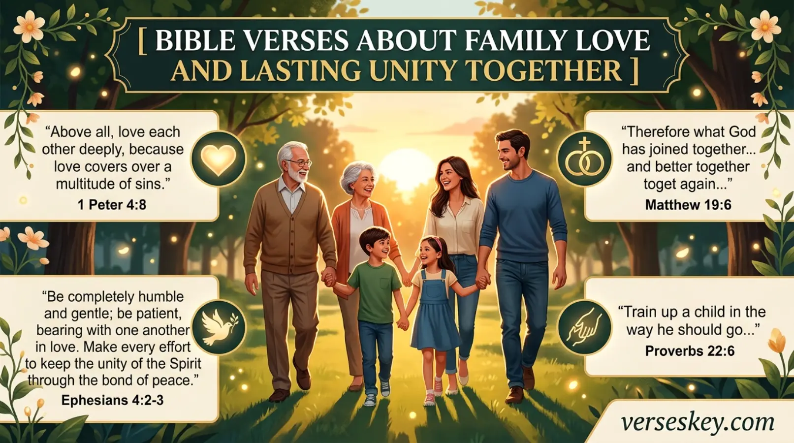 Bible Verses About Family Love and Lasting Unity Together