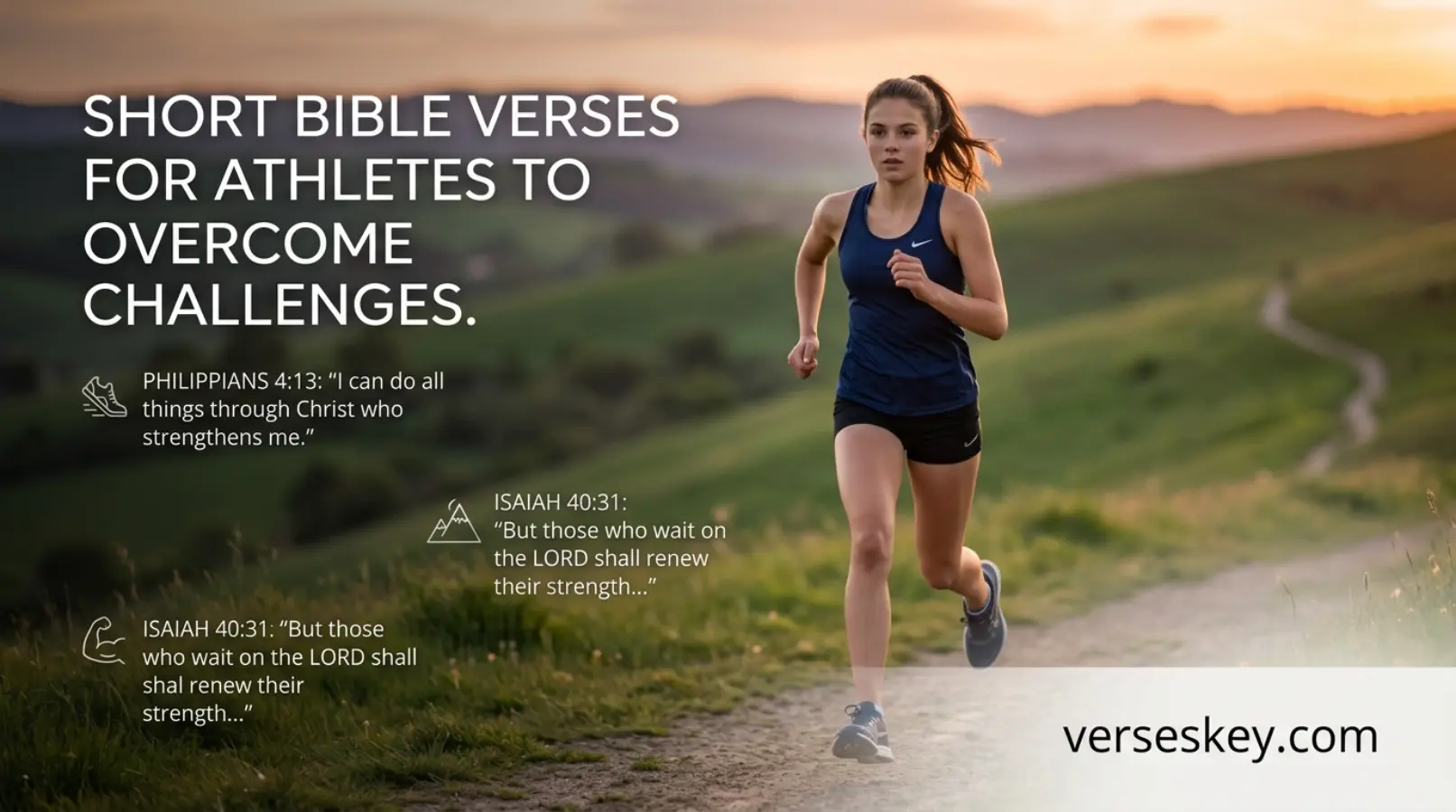 Short Bible Verses for Athletes to Overcome Challenges