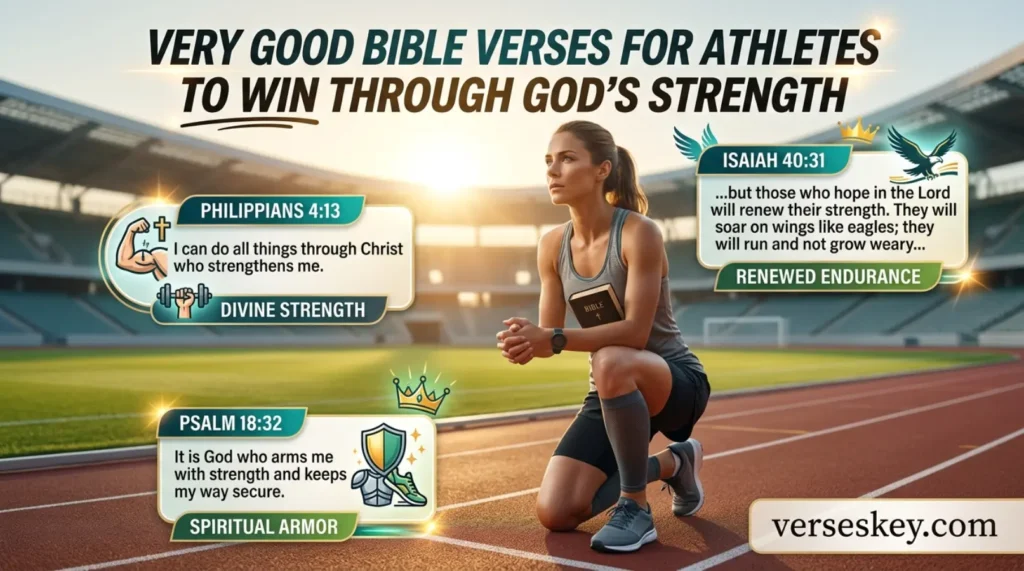 Very Good Bible Verses for Athletes to Win Through God's Strength