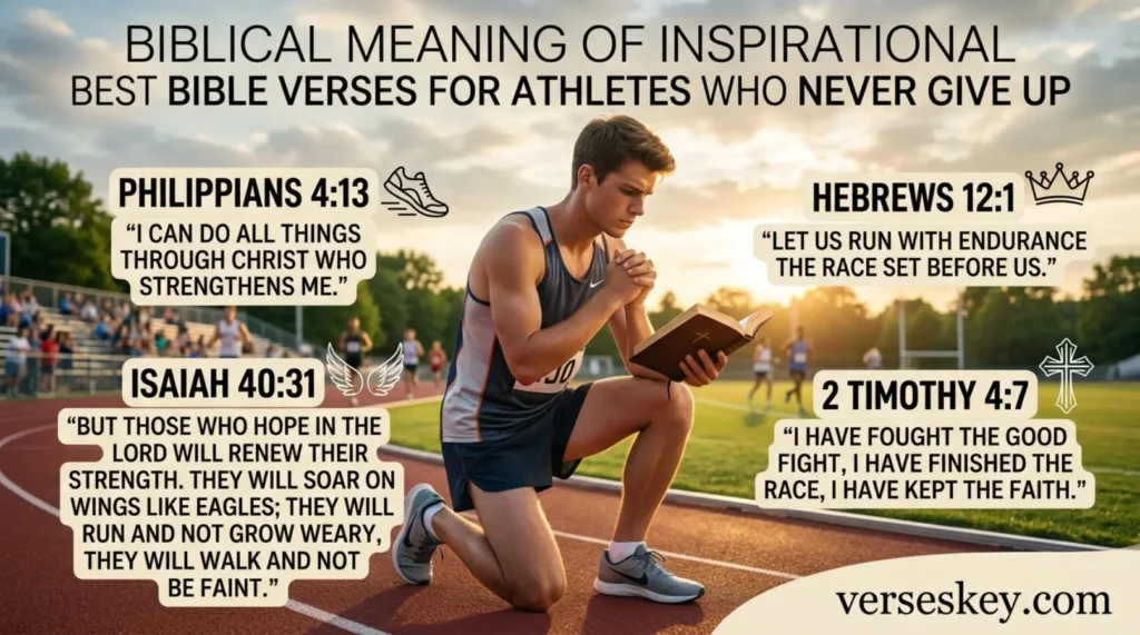 Biblical Meaning of Inspirational Best Bible Verses for Athletes Who Never Give Up