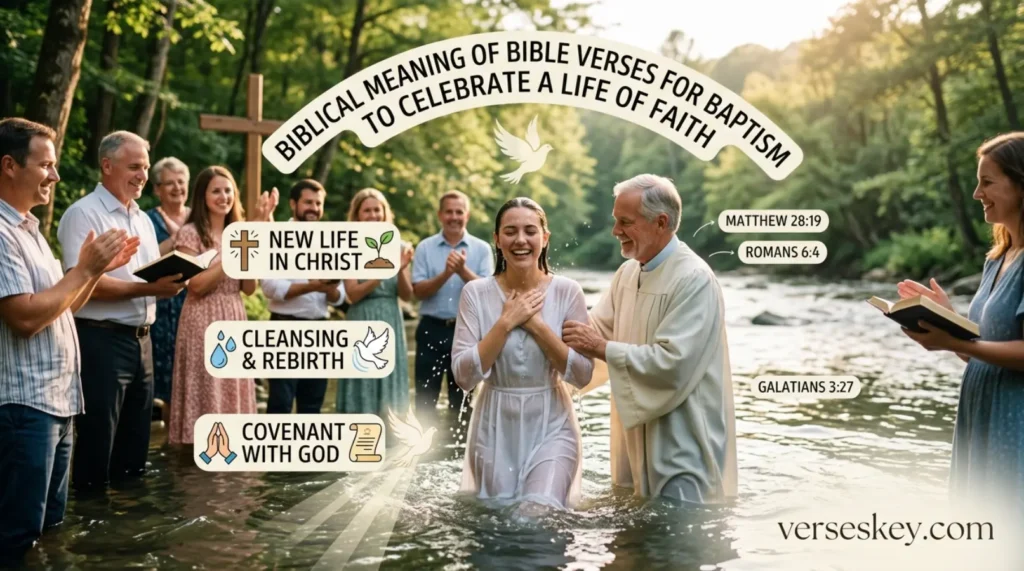 Biblical Meaning of Bible Verses for Baptism