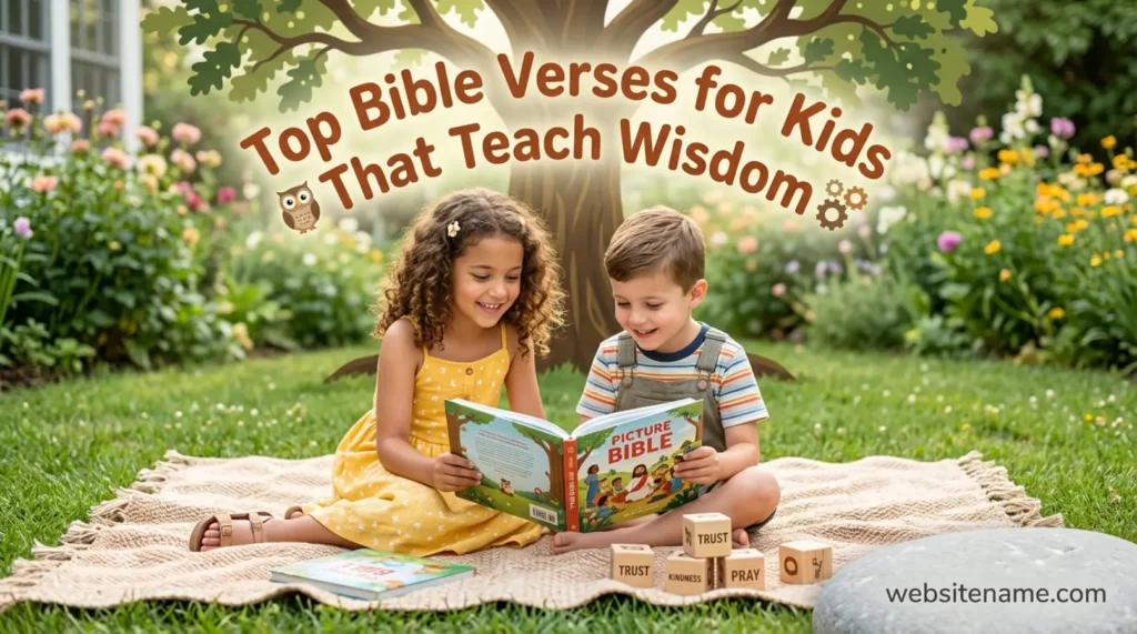 Top Bible Verses for Kids That Teach Wisdom
