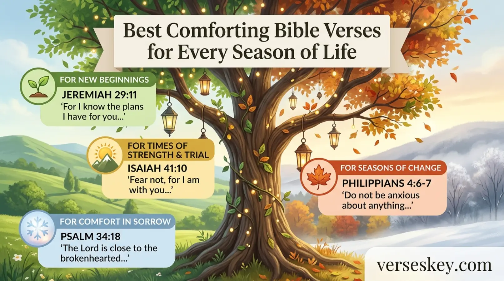 Best Comforting Bible Verses for Every Season of Life