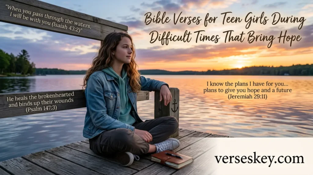 Bible Verses for Teen Girls During Difficult Times That Bring Hope