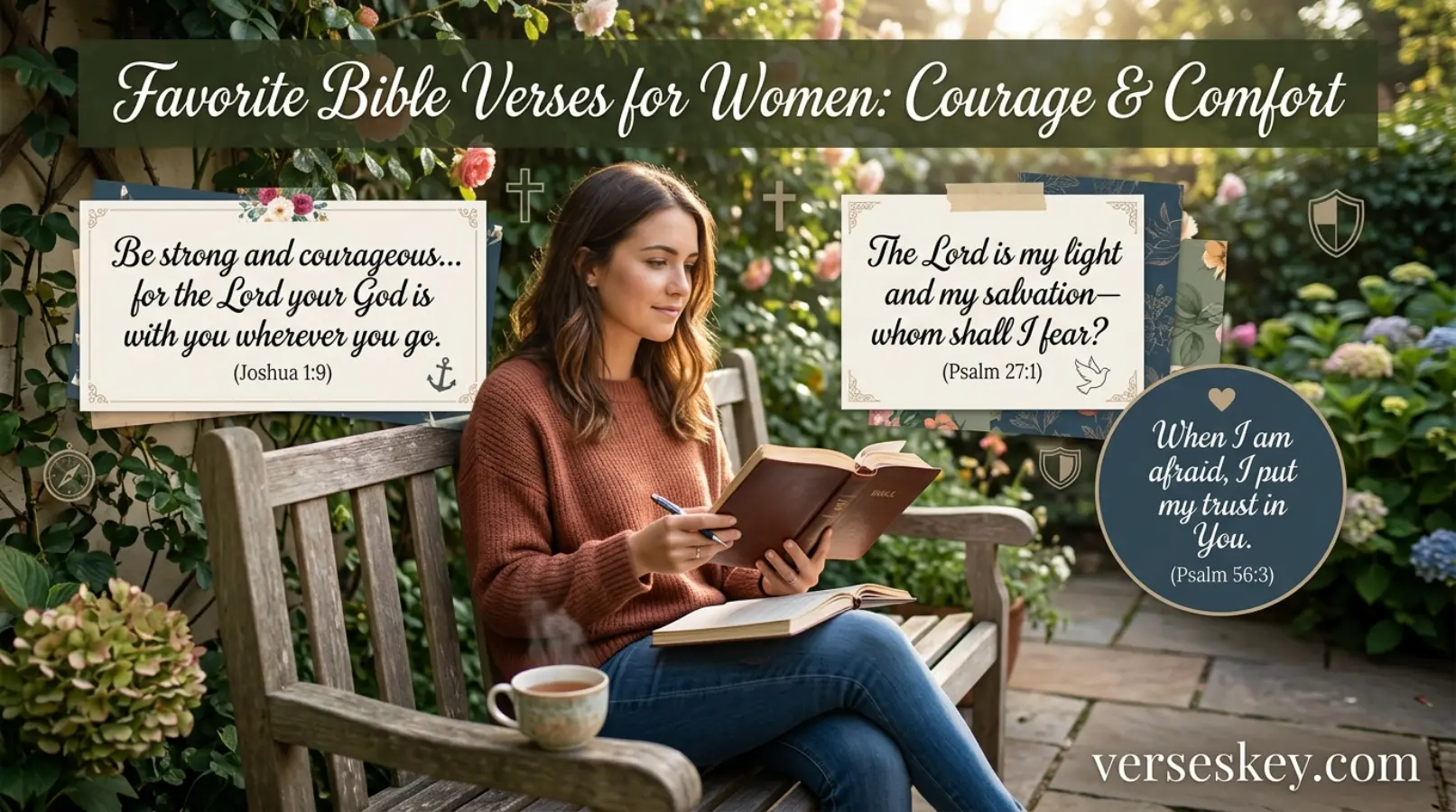 Favorite Bible Verses for Women Courage Comfort