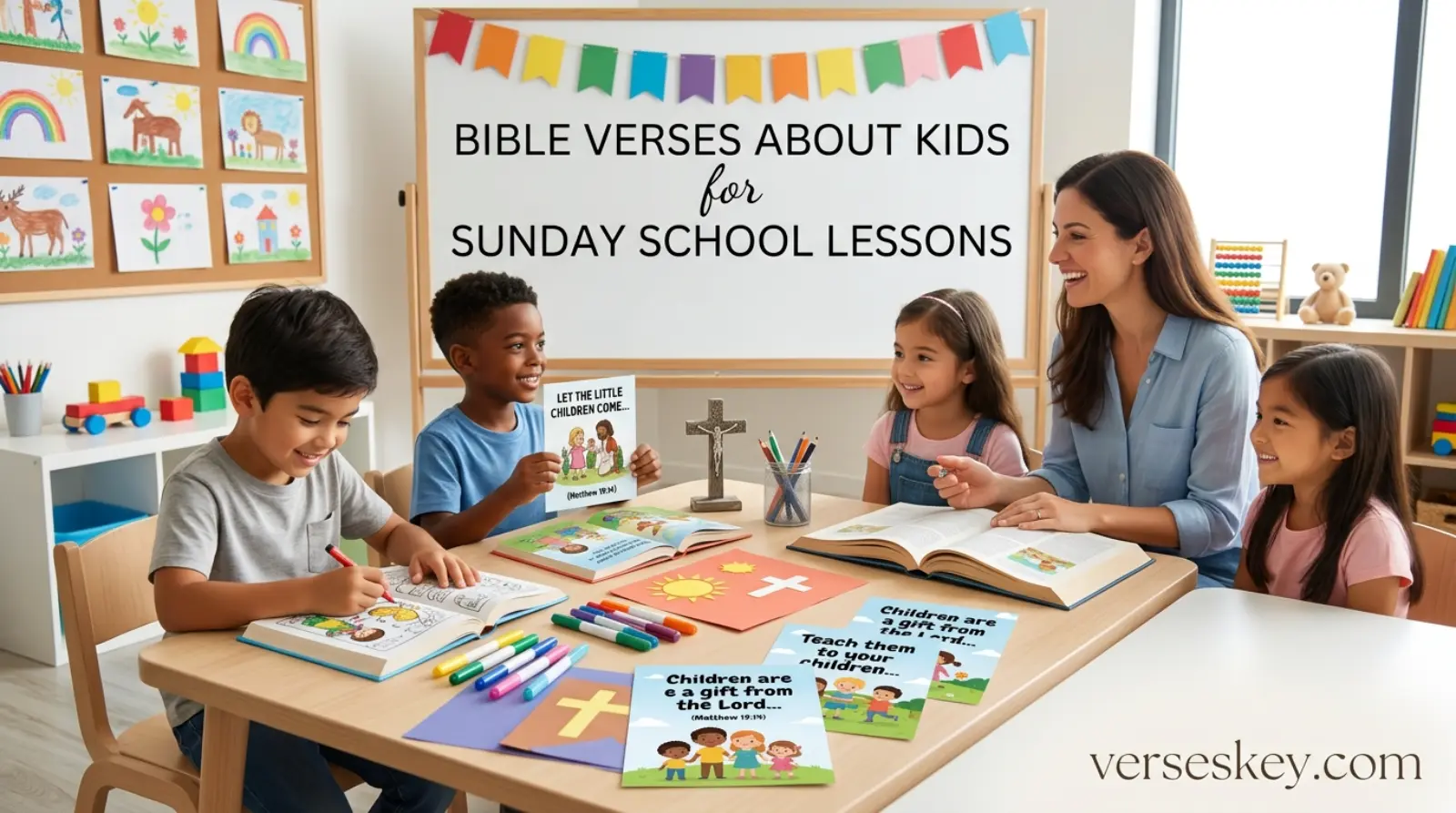 Bible Verses About Kids for Sunday School Lessons