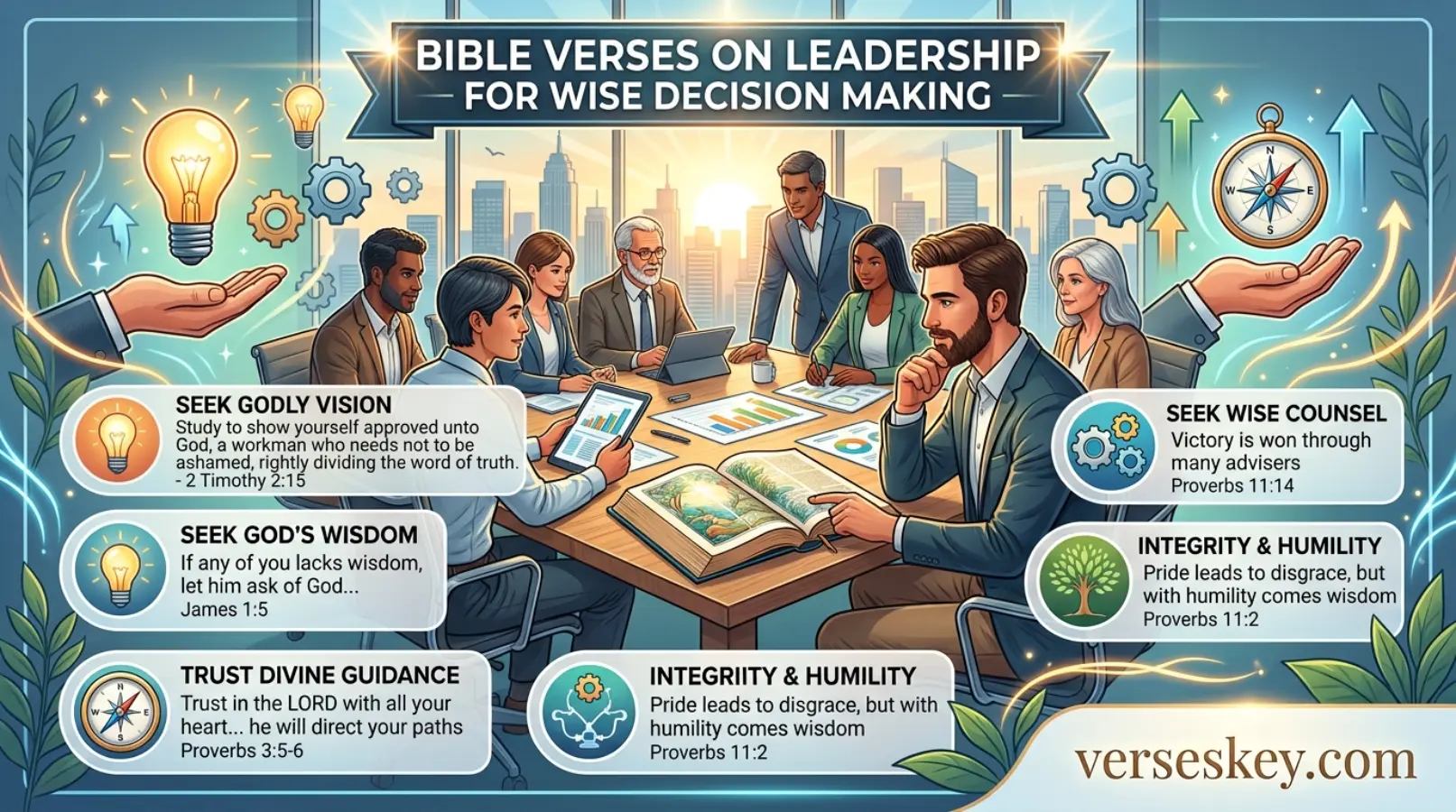 Bible Verses on Leadership for Wise Decision Making