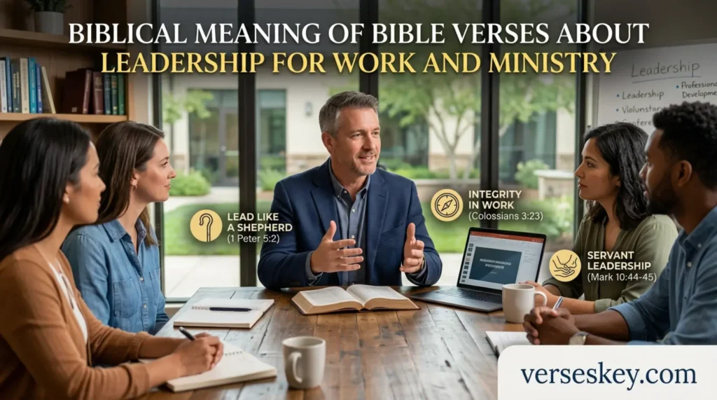 Biblical Meaning of Bible Verses About Leadership for Work and Ministry