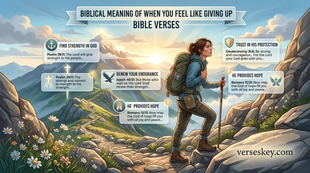 Biblical Meaning of When You Feel Like Giving Up