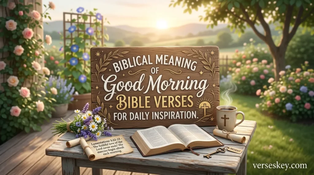 Biblical Meaning of Good Morning Bible Verses for Daily Inspiration