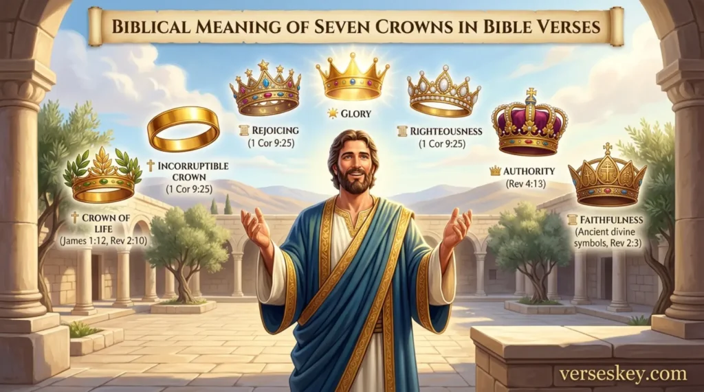 Biblical Meaning of Seven Crowns in Bible Verses