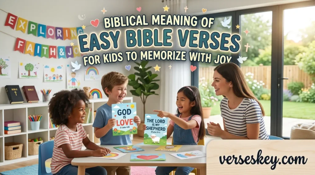 Biblical Meaning of Easy Bible Verses for Kids to Memorize with Joy