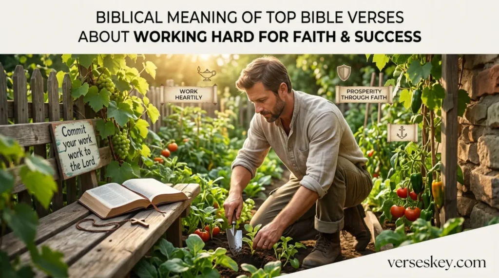 Biblical Meaning of Top Bible Verses About Working Hard for Faith and Success