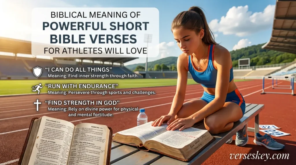 Biblical Meaning of Powerful Short Bible Verses For Athletes Will Love