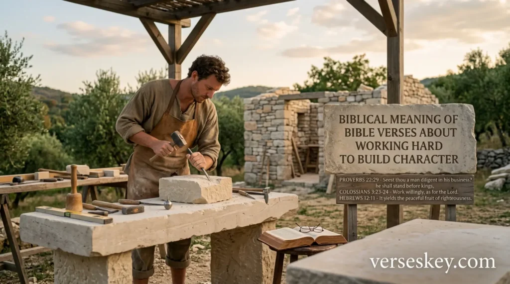 Biblical Meaning of Bible Verses About Working Hard to Build Character