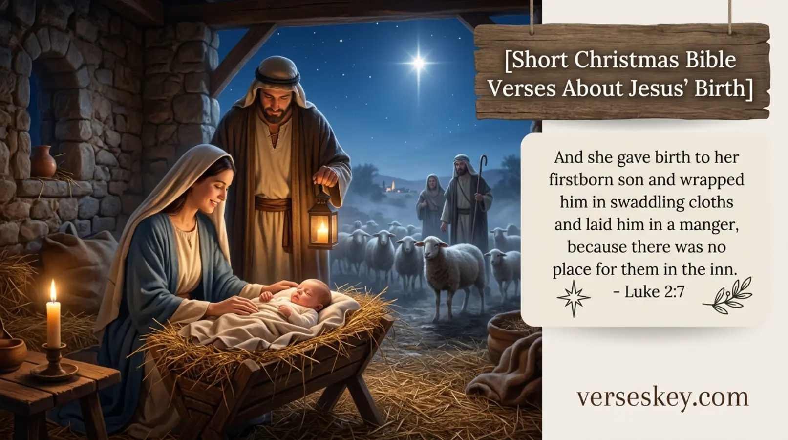 Short Christmas Bible Verses About Jesus' Birth