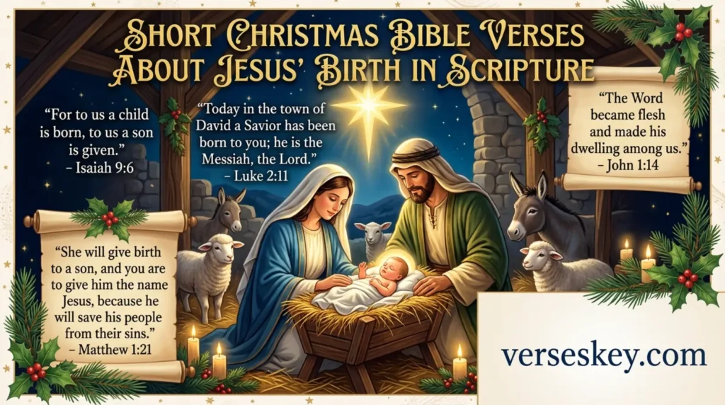 Short Christmas Bible Verses About Jesus' Birth