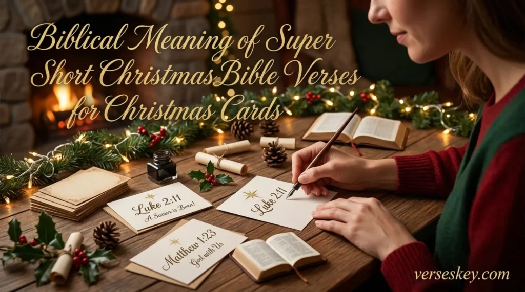 Biblical Meaning of Super Short Christmas Bible Verses for Christmas Cards
