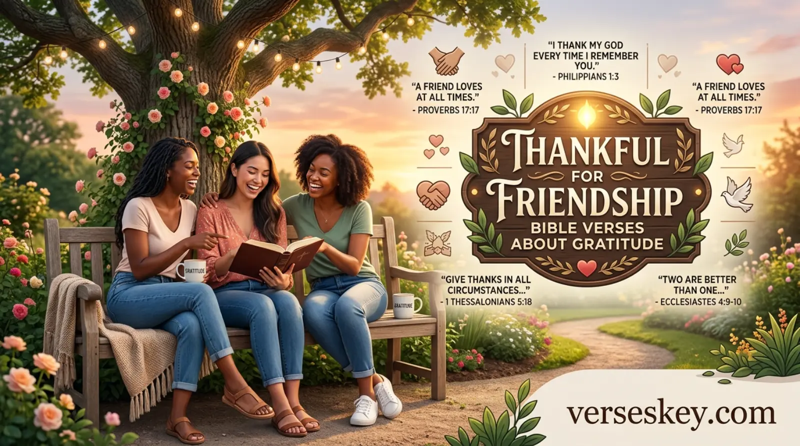 Thankful for Friendship Bible Verses About Gratitude